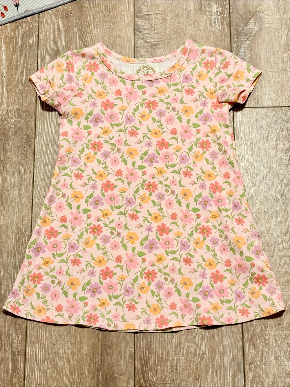 The Beaufort Bonnet Company Polly Pink Floral Kids Dress